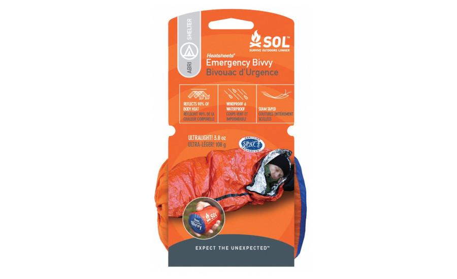 The survival bivvy / bag must be a closed bivvy bag (not a blanket) made of reflective material. We recommend a thick bag that you can repack easily as you may want to use it over your sleeping bag in cold or wet weather conditions.